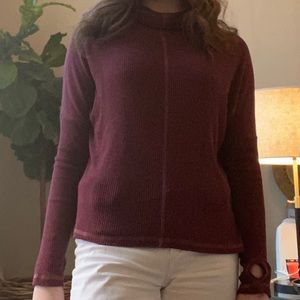Burgundy turtle neck